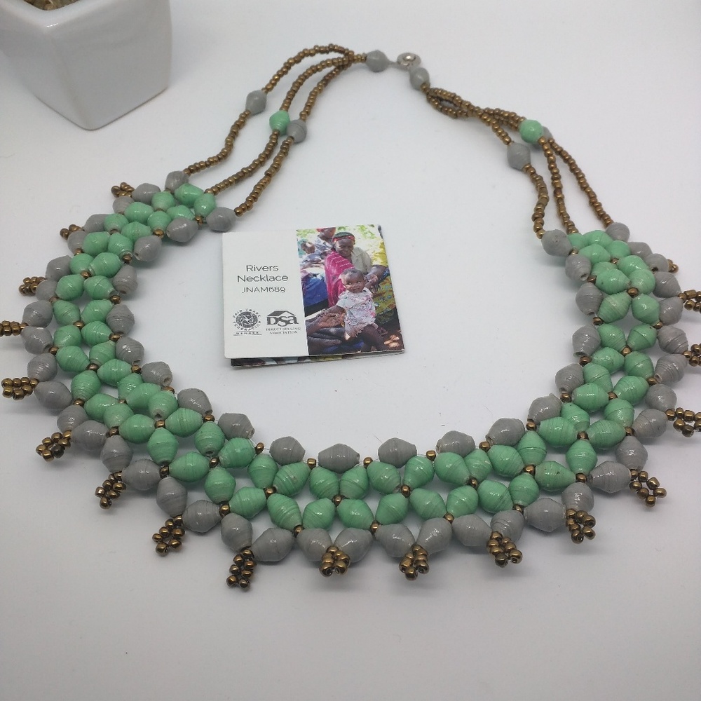 Paper Bead Necklace